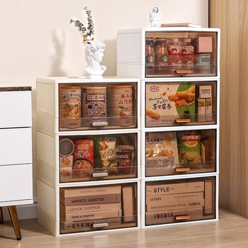Összecsukható tároló szekrény fedéllel, PP+ABS, 20L kapacitás, modell J8280