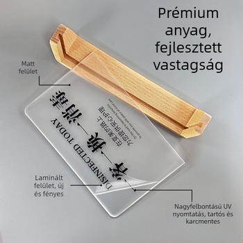 Akril hotell szobai tábla UV nyomtatással, testreszabható névtábla, származás Nanjing Jiangsu