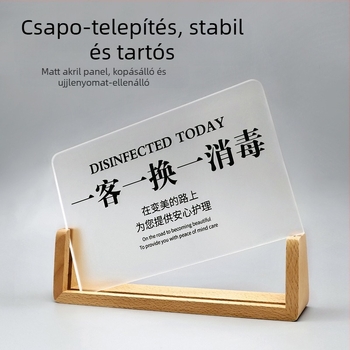 Akril hotell szobai tábla UV nyomtatással, testreszabható névtábla, származás Nanjing Jiangsu