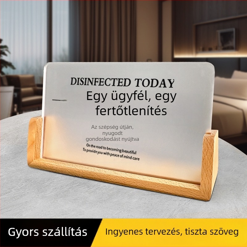 Akril hotell szobai tábla UV nyomtatással, testreszabható névtábla, származás Nanjing Jiangsu