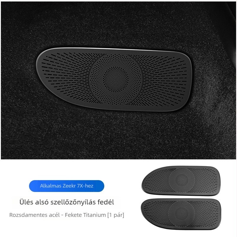 Rozsdamentes acélból készült első motorháztető porvédő és rovarháló Zeekr 7X-hez, motorrekesz védelem