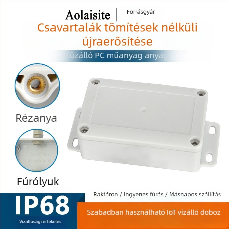 IP68-ös tűzálló és vízálló ABS műanyag ház kültéri megfigyelőkábelekhez és közvilágítási csatlakozódoboz