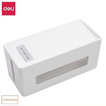 Adatkábel tároló doboz, modell 8921, mérnöki ABS + szigetelő szilikon, fedéllel, modern minimalist dizájn