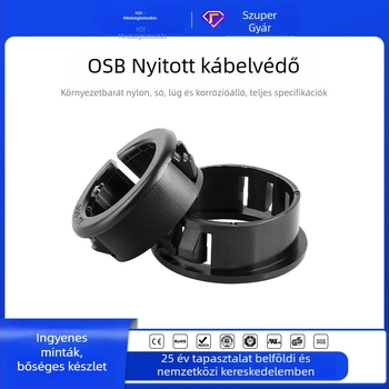 Nyitott típusú kábelvédő csipesz, nylon műanyagból, elosztó dobozokhoz