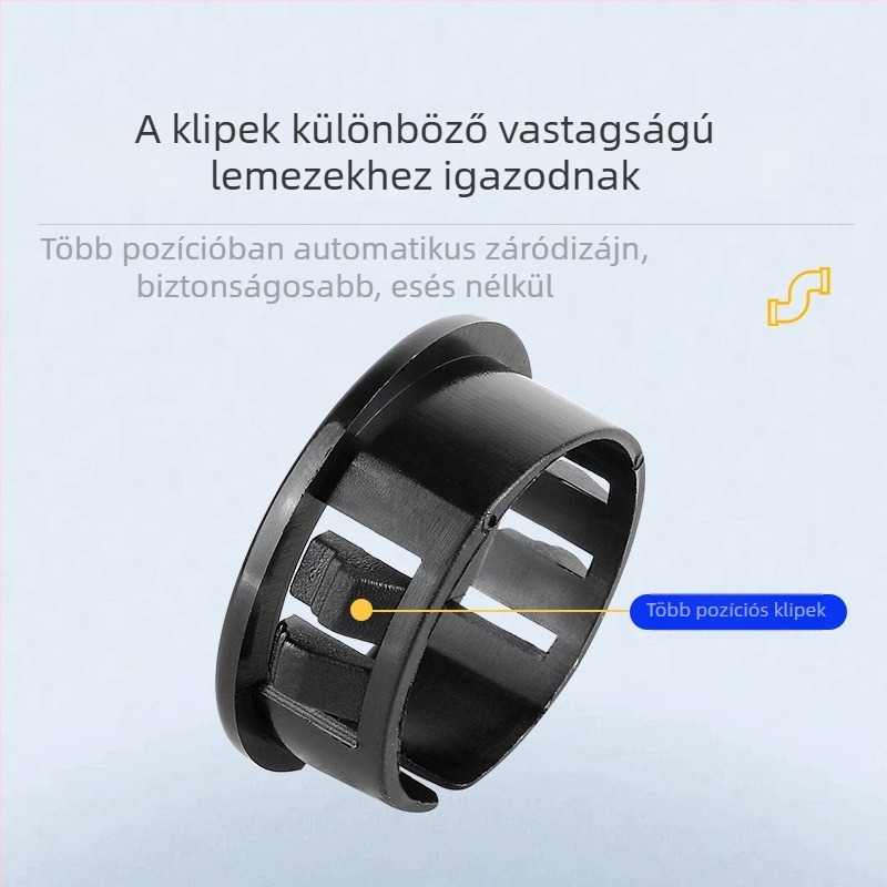 Nyitott típusú kábelvédő csipesz, nylon műanyagból, elosztó dobozokhoz