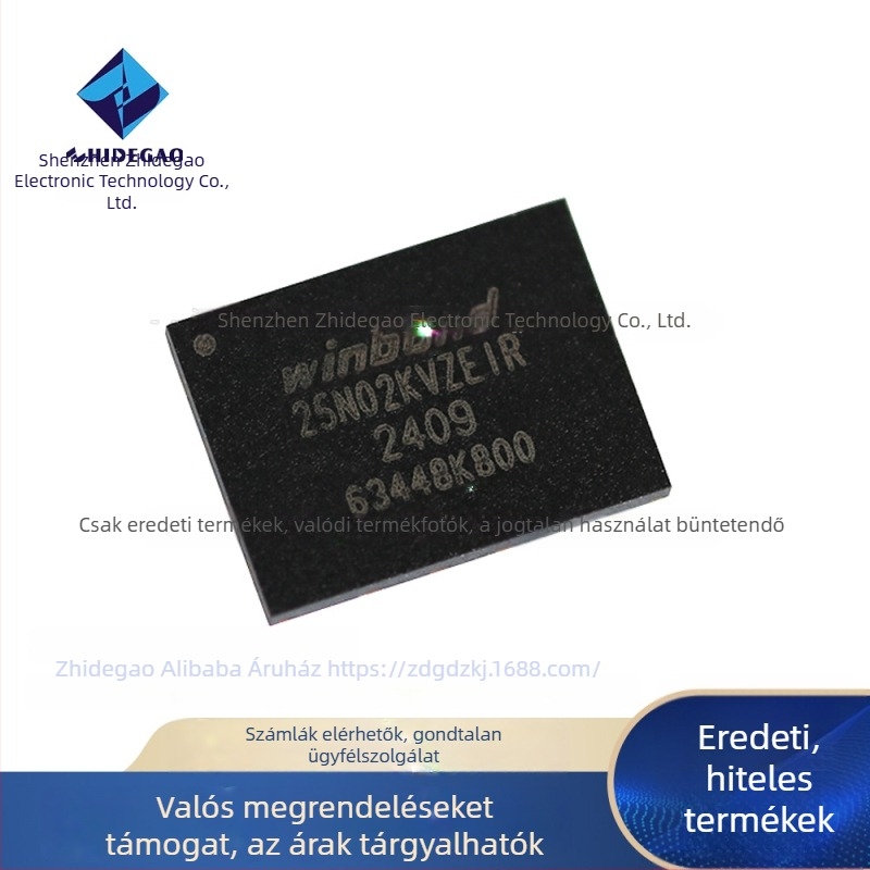 SPI flash memória chip, W25N02KVZEIR, WSON-8 csomagolás, 2GB