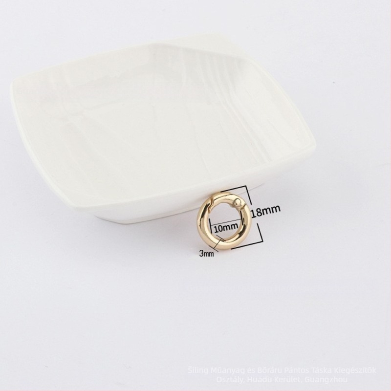 Táska hardver kiegészítő – BG-19 modell, Sufeng márka, cinkötvözet rugós gyűrű, testreszabás elérhető