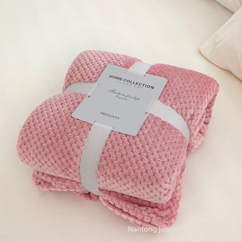 Korall plüss takaró, poliészter rost, 300gsm, tavasz–ősz, testreszabás elérhető