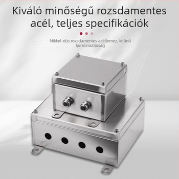 304 külső rozsdamentes acél termináli doboz, vízálló elosztó doboz, 1 mm lemezvastagság, CCC tanúsítvány