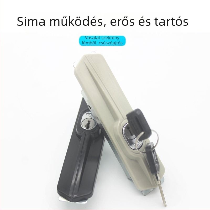 Thumb Modell 001 zár fém szekrényhez tolóajtóval – Műanyag/vas, irodai irattárhoz