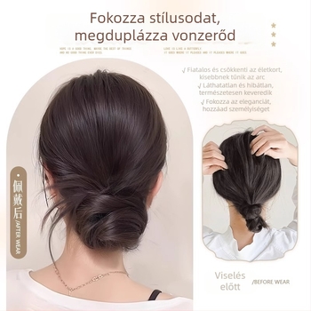 Női lófarok paróka, hőálló rostokkal, modell Hair Package, csiptetős mechanizmus