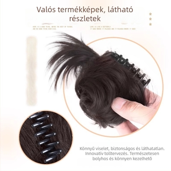 Női lófarok paróka, hőálló rostokkal, modell Hair Package, csiptetős mechanizmus