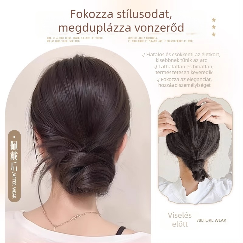 Női lófarok paróka, hőálló rostokkal, modell Hair Package, csiptetős mechanizmus