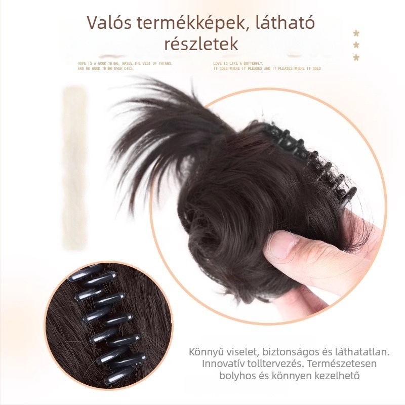 Női lófarok paróka, hőálló rostokkal, modell Hair Package, csiptetős mechanizmus