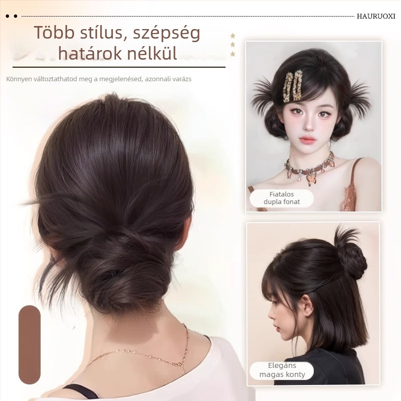 Női lófarok paróka, hőálló rostokkal, modell Hair Package, csiptetős mechanizmus