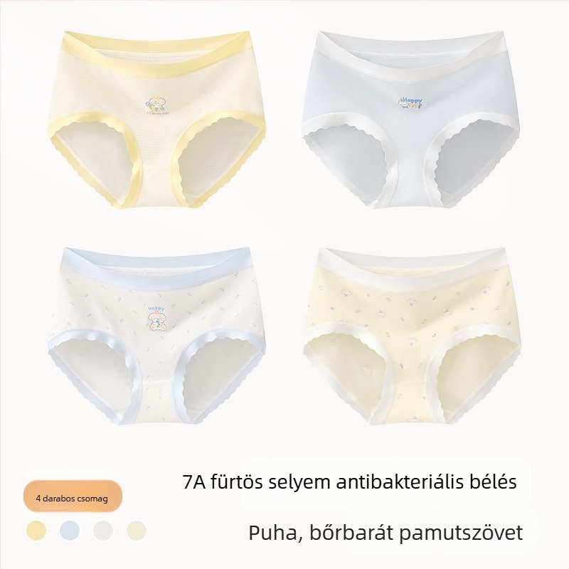 Lányoknak készült pamut-keverék alsónemű, osztály A, 47,5% pamut, 8 év feletti gyerekeknek (140 cm felett), téli 2024 kollekció