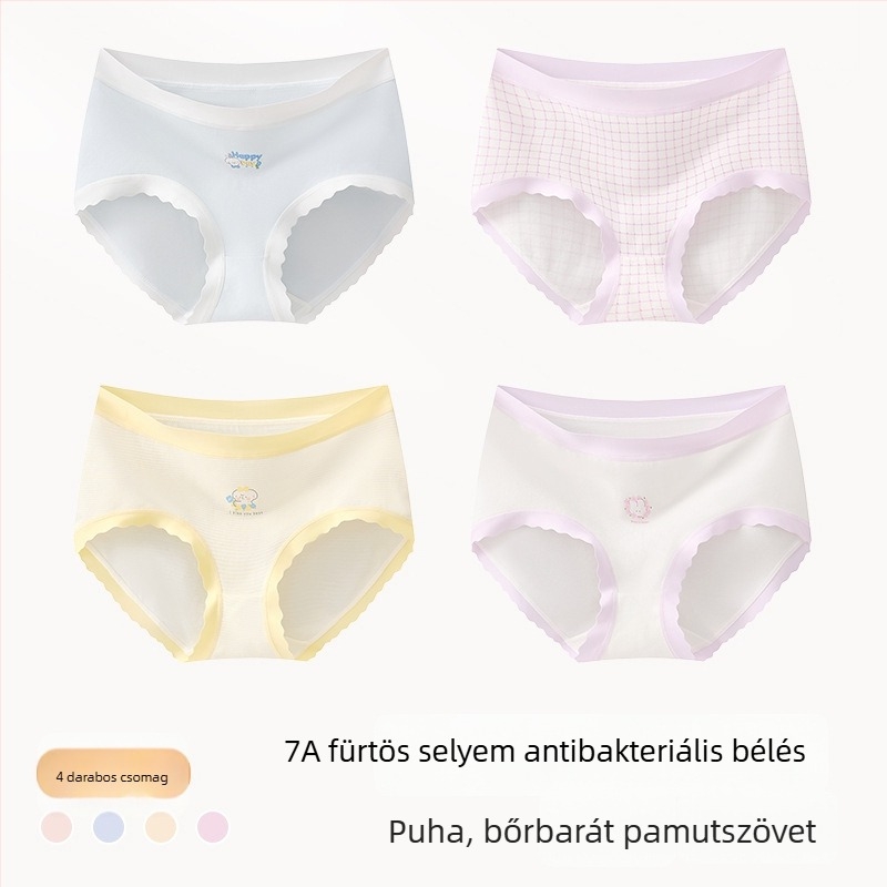 Lányoknak készült pamut-keverék alsónemű, osztály A, 47,5% pamut, 8 év feletti gyerekeknek (140 cm felett), téli 2024 kollekció