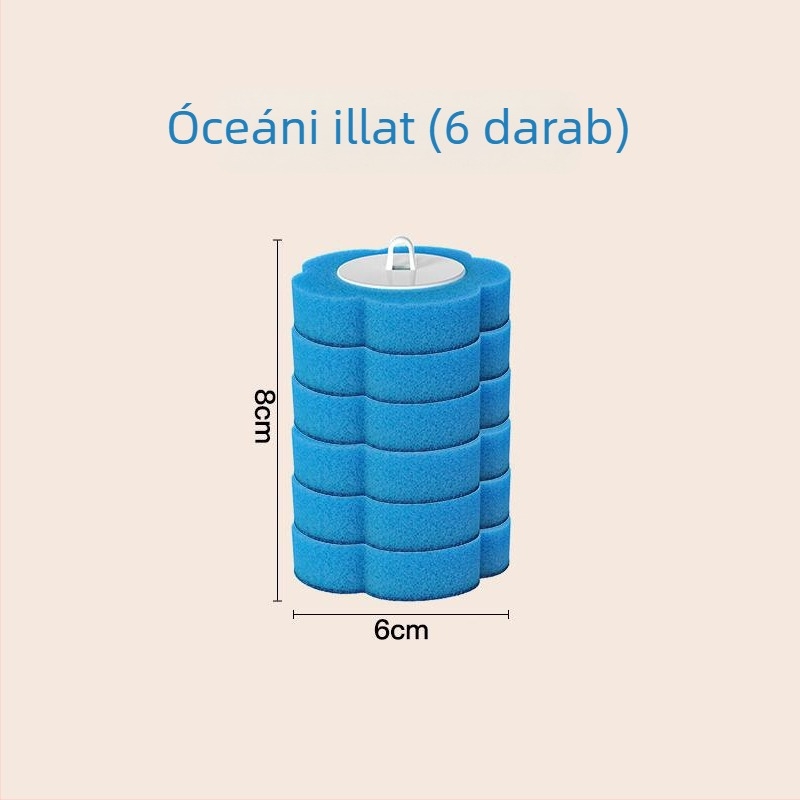 Egyszer használatos vécé kefével, cserefej készlettel, falra szerelhető, holt zónák nélkül; Saint-wang műanyag, modern egyszerű stílus