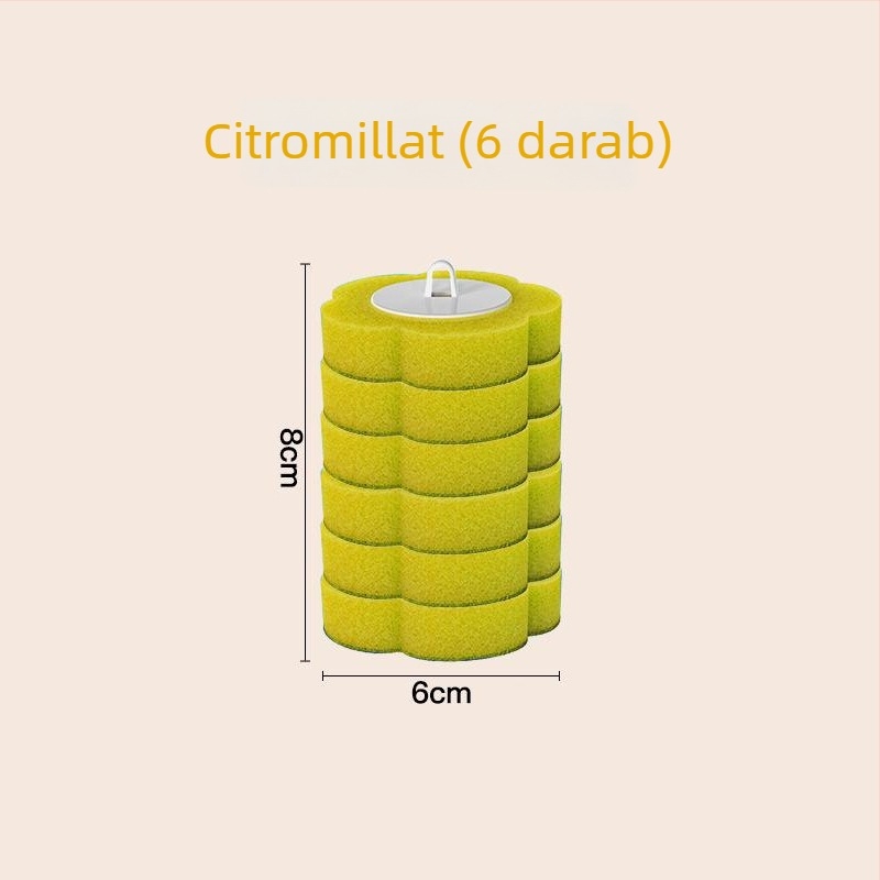 Egyszer használatos vécé kefével, cserefej készlettel, falra szerelhető, holt zónák nélkül; Saint-wang műanyag, modern egyszerű stílus