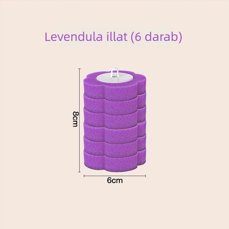 Egyszer használatos vécé kefével, cserefej készlettel, falra szerelhető, holt zónák nélkül; Saint-wang műanyag, modern egyszerű stílus