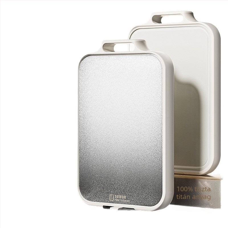 Kétoldalas vágódeszka antibakteriális titán és PP anyagból, penészmentes, konyhai használatra, Huzhou eredet, 2025-ös bevezetés