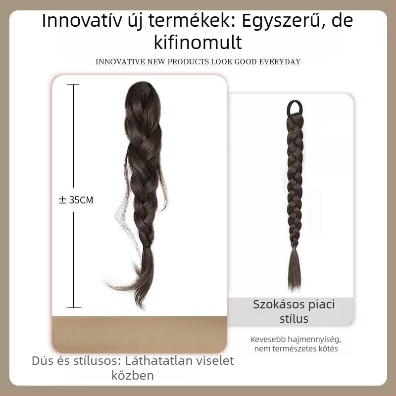 Farkú paróka, Fishy Ponytail modell, magas hőmérsékletű drótból készült haj, mechanizmus, nem színezhető