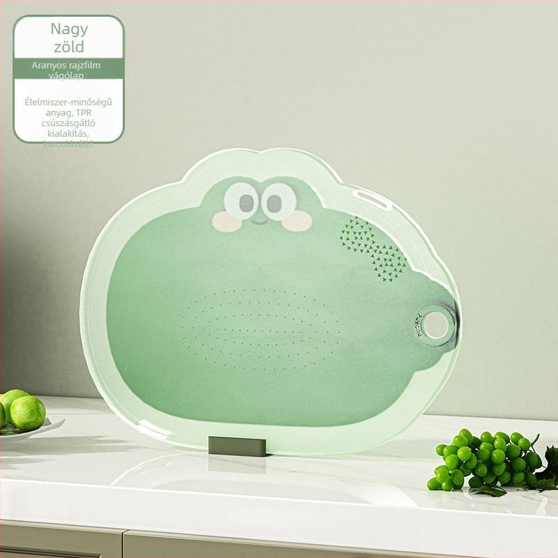 Konyhai vágódeszka - csúszásmentes, penészálló, műanyag, háztartási használatra