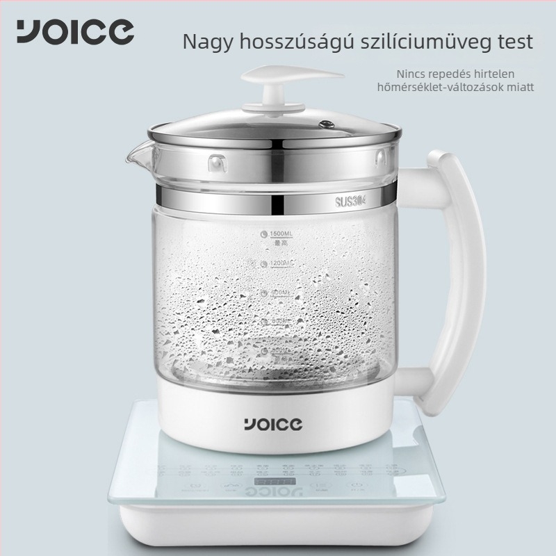 Üvegből készült egészség főzetes kanna, modell Y-YSH3, kapacitás 2 L alatt, 800 W