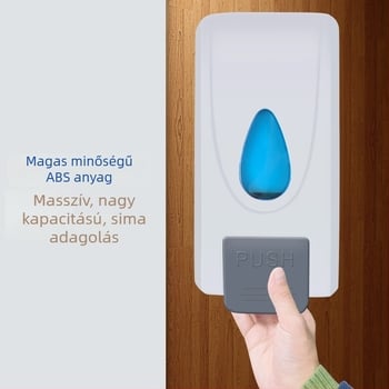 habos szappan adagoló, falra szerelhető, kézi nyomású működés, ABS mérnöki műanyag, injekciós öntés, modern minimalista stílus, Imperial department márka