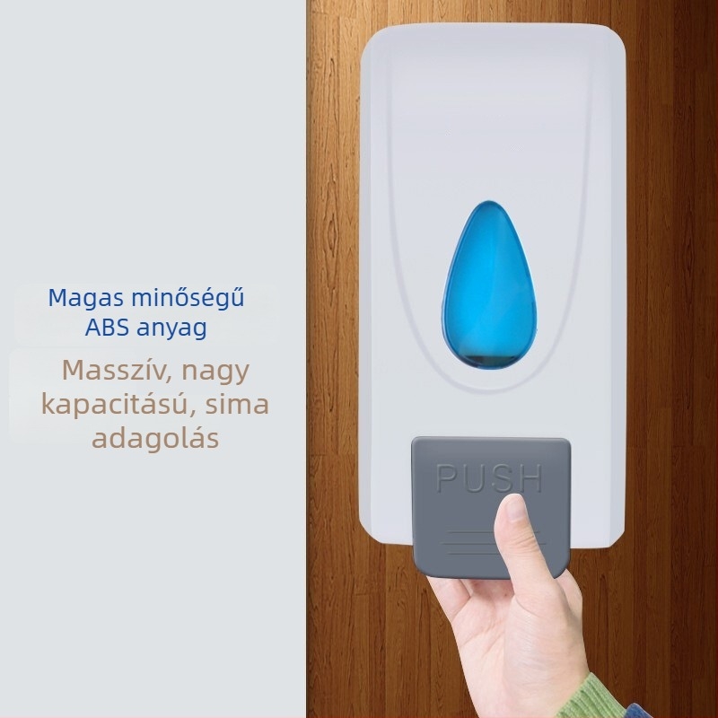 habos szappan adagoló, falra szerelhető, kézi nyomású működés, ABS mérnöki műanyag, injekciós öntés, modern minimalista stílus, Imperial department márka