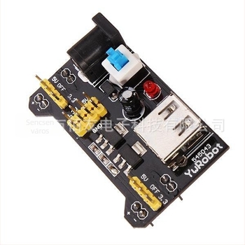 MB-102 Breadboard kísérletkészlet DuPont kábelekkel és Breadboard tápegységmodullal — DIY elektronikai fejlesztőpanel (Model BYS459-1500)