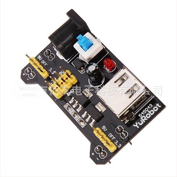 MB-102 Breadboard kísérletkészlet DuPont kábelekkel és Breadboard tápegységmodullal — DIY elektronikai fejlesztőpanel (Model BYS459-1500)