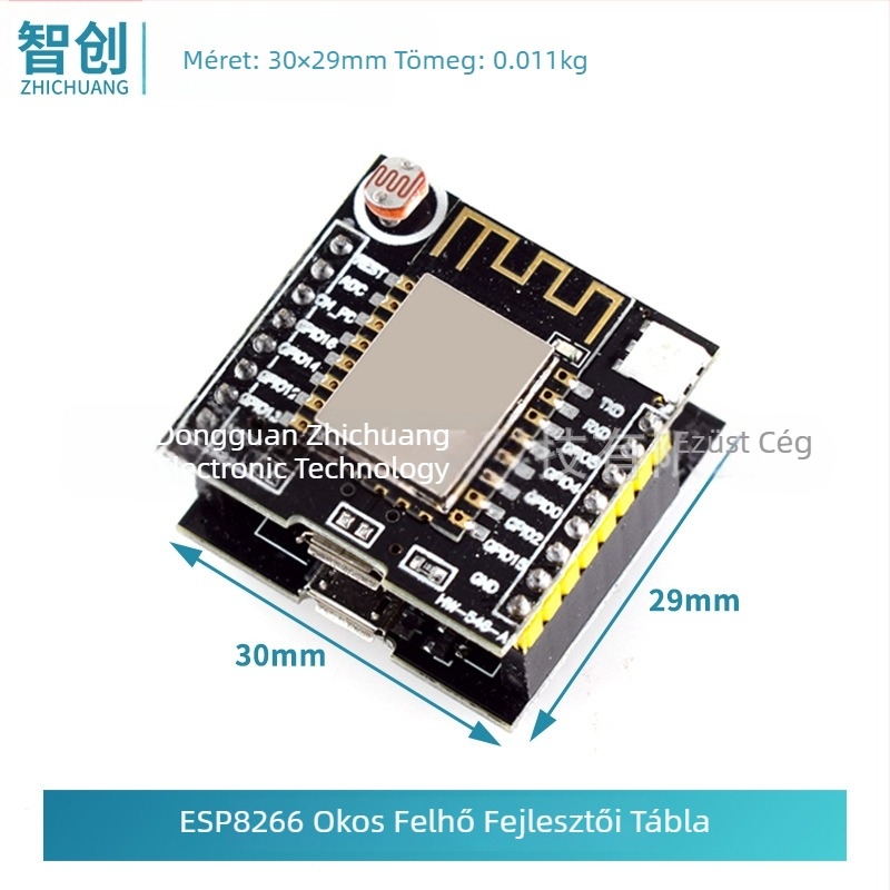ESP8266 Okos Felhő Fejlesztőpanel ESP12F modul — tápellátás 6.3–50V