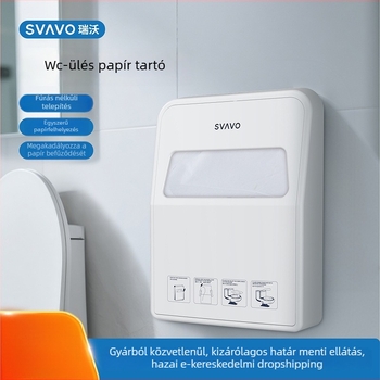 VX780 Falra szerelhető papírtartó, ABS, ovális, vízálló, többfunkciós