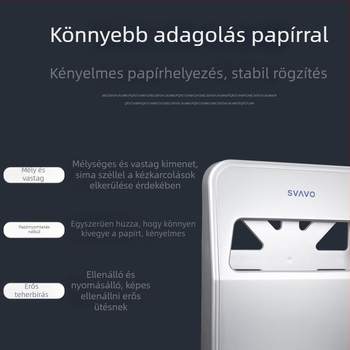 VX780 Falra szerelhető papírtartó, ABS, ovális, vízálló, többfunkciós