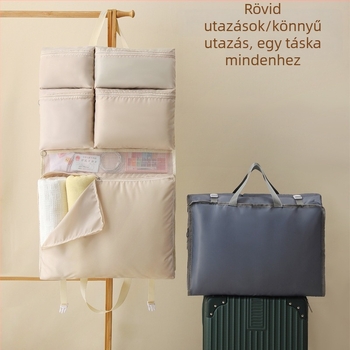 Utazási tároló függő tasak – 6 rekesz, Twill szövet, többfunkciós, egyszerű és modern stílus, Gorgeous