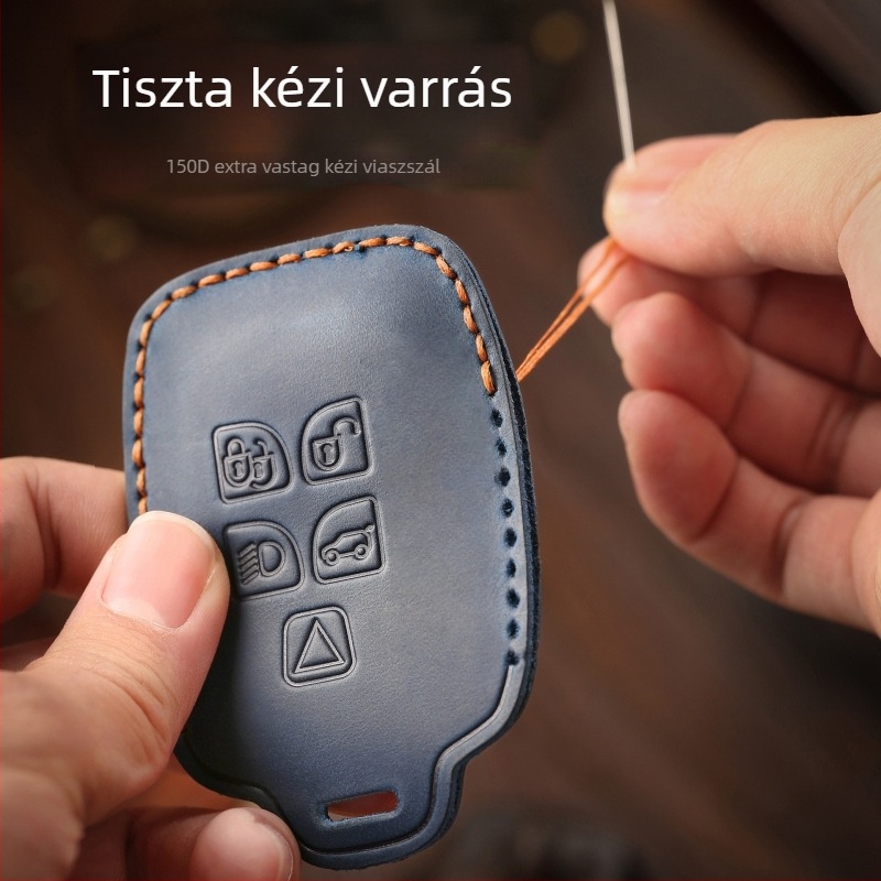 Mazda Axela/Atenza kulcsfedél, retro stílusú, marhabőr, Hallmo márka, testreszabható