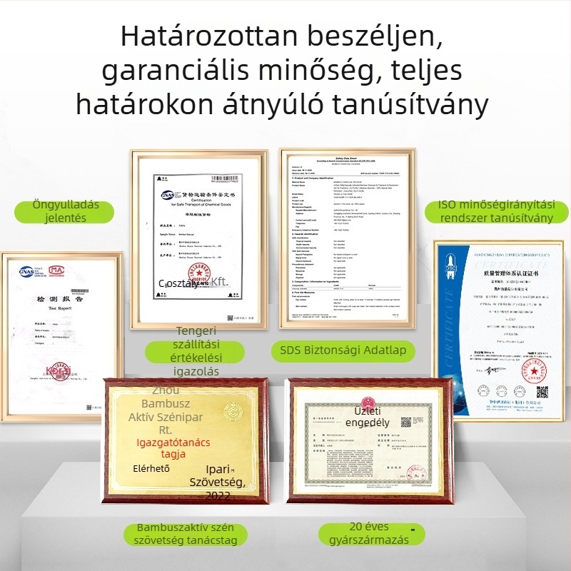 Bambuszszén zacskó formaldehid-eltávolításhoz, szekrényekhez és helyiségekhez, 75 g, bambuszszén illat