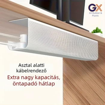 Asztal alatti kábelrendező, PVC, nagy modell, belső menet, kód 041