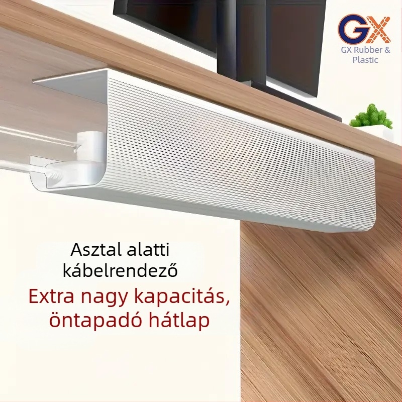 Asztal alatti kábelrendező, PVC, nagy modell, belső menet, kód 041