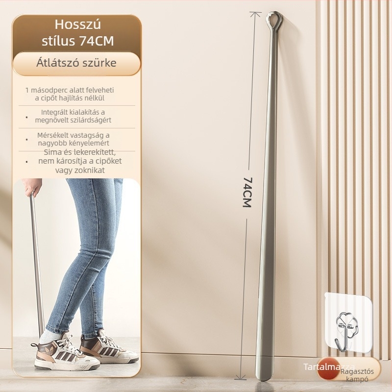Qiaofeng 2369 Ultra hosszú cipőkanál — prémium otthoni segédeszköz idős nők és várandós nők számára