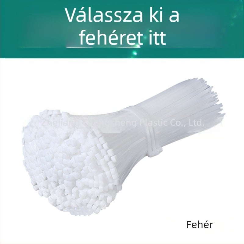 Nylon kábelköte, önzáró, CHCC, PA66, vastagság 1,1 mm, Zhejiang eredet