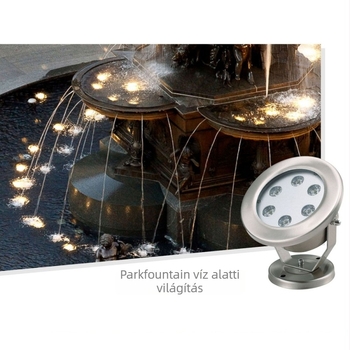 Alámerülő fény vízjelenetekhez, modell Yt-sxd-04, teljesítmény 12–36 W, feszültség 24 V, IP68, fényáram 1500 lm