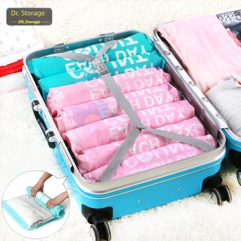 6 darabos Roll-Up vákuum tároló tasak készlet — PA + PE anyag, vízálló