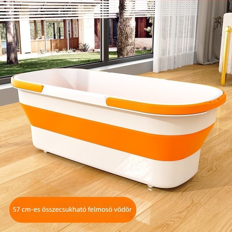 Összecsukható mop vödör, téglalap alakú, kinyomó funkcióval, padló- és autó tisztításhoz (Anyag: PP; Márka: Home storm; Bevezetés: 2025 ősz; Súly: 0.55 kg)