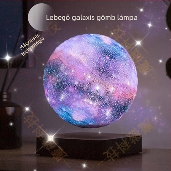 Mágneses lebegő galaxishold lámpa — 3D nyomtatású, intelligens éjjeli fény, modell Sim10-gw5, CE tanúsítvány
