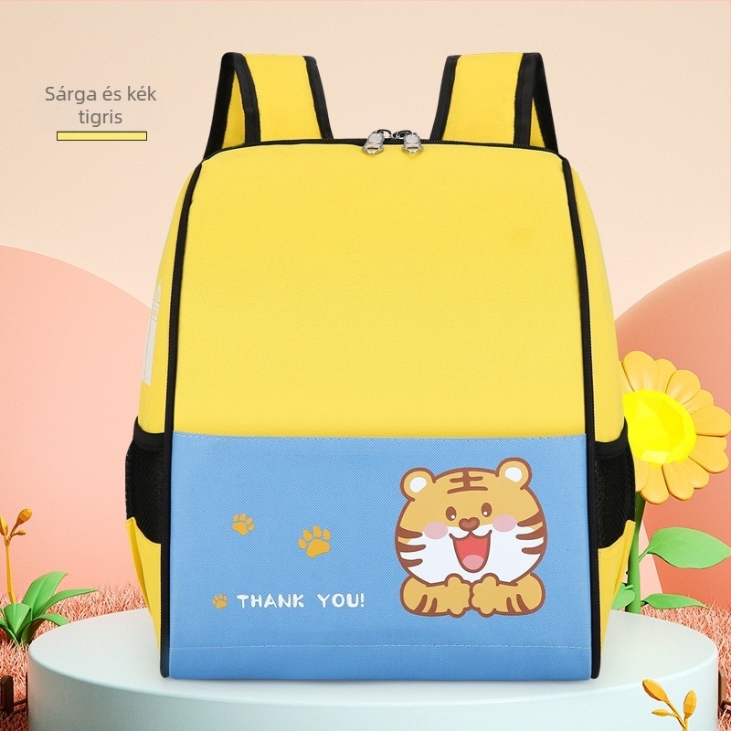 Koreai stílusú gyerek hátizsák egyedi logóval – könnyű Oxford anyagból, lélegző, kopásálló, modell 501, az iskola utáni edzésekhez