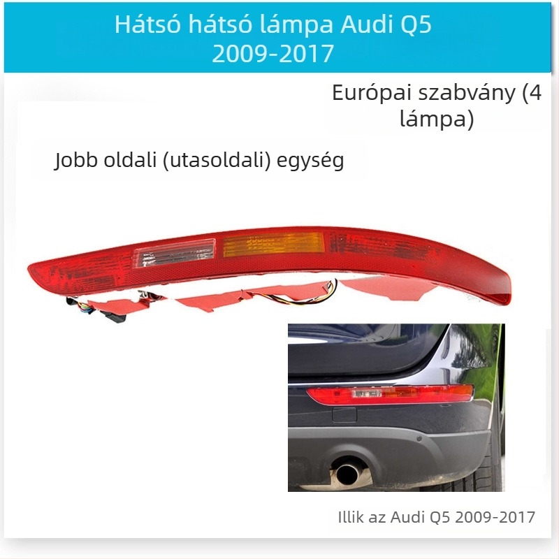 CZPINCHEN Hátsó lökhárító lámpa Audi Q5-hoz (2009-2021) - PC anyag, modellek 8R0945095/8R0945096