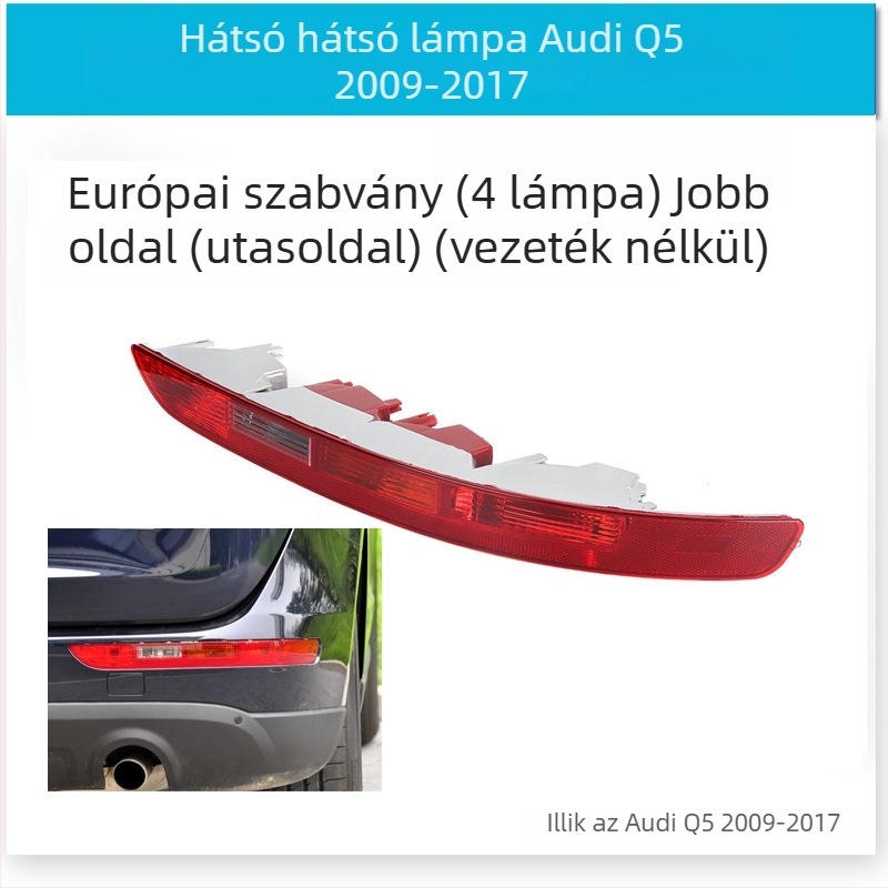 CZPINCHEN Hátsó lökhárító lámpa Audi Q5-hoz (2009-2021) - PC anyag, modellek 8R0945095/8R0945096