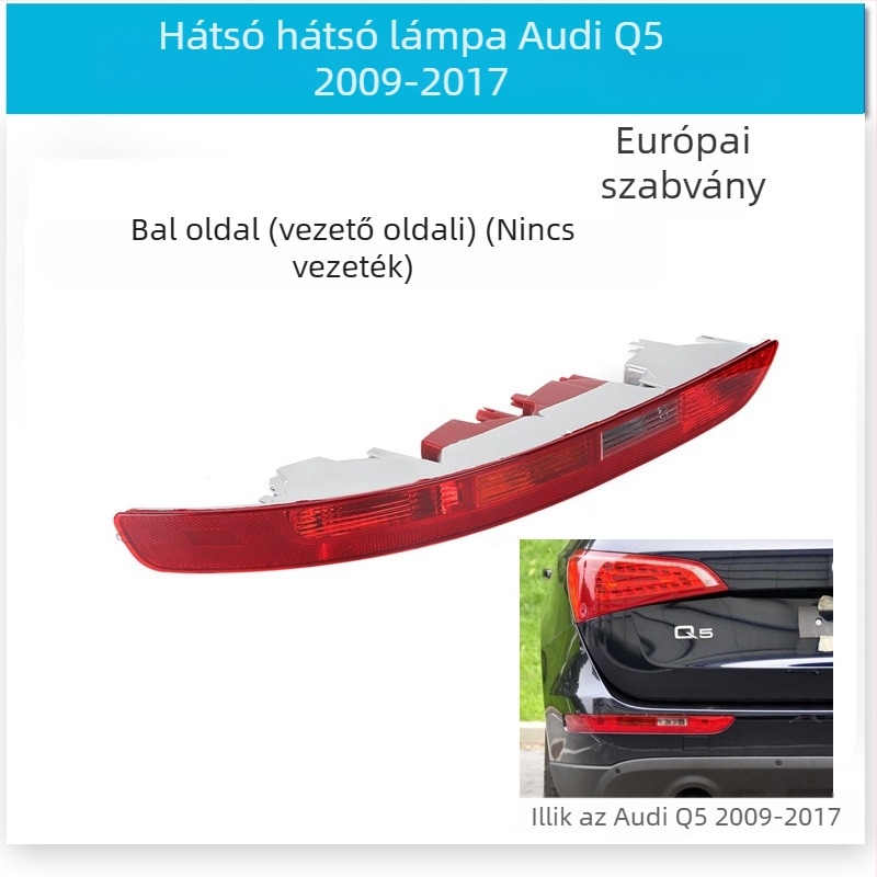 CZPINCHEN Hátsó lökhárító lámpa Audi Q5-hoz (2009-2021) - PC anyag, modellek 8R0945095/8R0945096